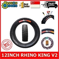 12inch CST Rhino v2 King Tire 12 inch Outer Tyre FOR FIIDO / TEMPO / DYU / AM / GTR GT Inner Tube