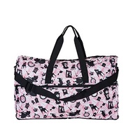 【HAPI+TAS】日本原廠授權 摺疊旅行袋 (大)- 粉色波士頓