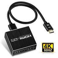 2024 Best 4K UHD HDMI Splitter 2.0 1x2 HDMI 2.0 Splitter HDCP 1.4 Splitter HDMI 2.0 4K HDMI2.0 Split