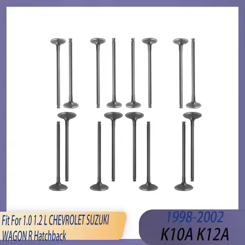 16pcs Engine Intake & Exhaust Valve Set Fit 1.0 1.2 L GAS K10A K12A 98-02 For CHEVROLET SUZUKI WAGON