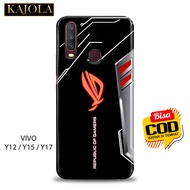 Case Hp Vivo Y12 / Y15 / Y17  - Casing Hp Vivo Y12 / Y15 / Y17 - KAJOLA - CASE GAMING ROG - Fashion Case - Kesing Hp -  Silicon Hp - Kondom Hp - Pelindung Hp - Silikon Hp Softcase - Hardcase - Case Handpone - Cover Hp  - Mika Hp - INDOCASEE JOLERA