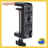 C-Clamp for Desk Camera Mount with 1/4" 3/8" Threads, C-Clamp Desktop DSLR Mount for Photo Studio Vi