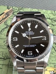 勞力士Explorer 1 114270 V號ROLEX輪盤雕刻皇冠水印男錶