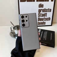 Ốp Lưng Samsung Galaxy S25 Ultra / S24 Ultra / S24 Plus / S23 Ultra / S22 Ultra Nhựa Cứng Đen Mờ