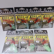 assist hook jig SENSES Kevlar Mirco Assist jigging fishing hook green tinsel/white tinsel