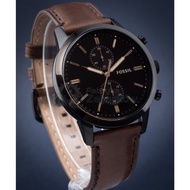 FOSSIL FS5437 Men's Analog Watch Townsman Chronograph 44mm Leather Strap Brown *Original