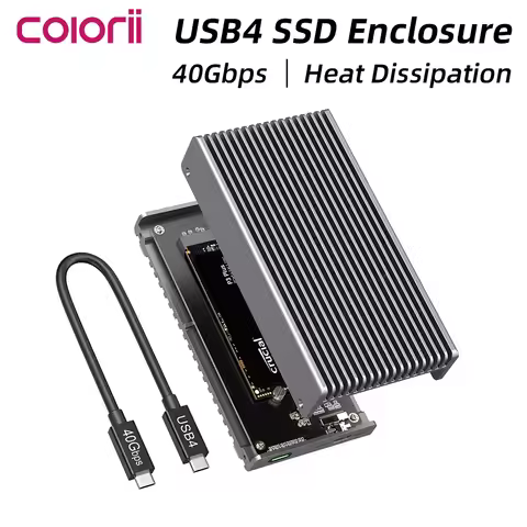 40Gbps M.2 NVMe SSD Enclosure Case M.2 to USB 4.0 Adapter for M.2 NVME USB Type C Gen External Enclo