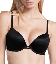 Push Up Bra, Adds One Cup Size, Padded, Plunge Neckline, Bras for Women, Very Sexy Collection, Black