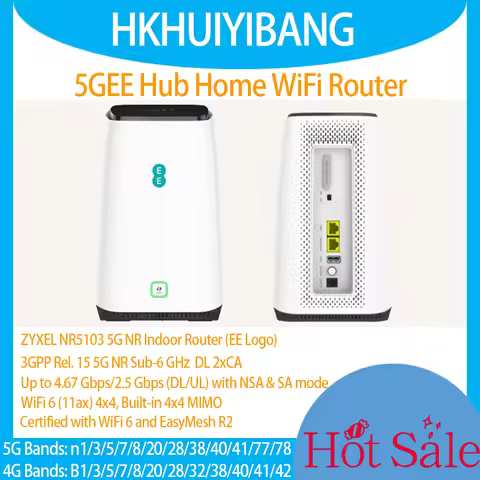 2026 ZYXEL 5G Wireless Router NR5103 4 PCS External Antenna Ports Sub-6GHz 5GEE WiFi 6 Router Sim Ca
