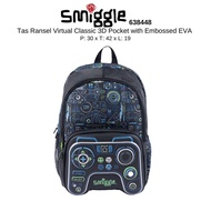 Smiggle School Bag Cowo Virtual Classic Backpack Black