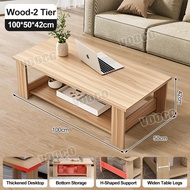 Vooco Sofa Table 2 layers Coffee Table Center Table Sofa Living Room Center Table White Tea Table