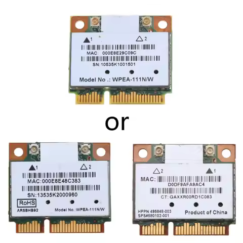 Atheros AR9280 2.4ghz 5ghz WiFi Network Card Standard Size WLAN Minipci-express AR5BHB92 for Linux H