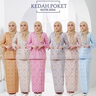 SERA BATIK POCKET KEDAH KURUNG SIZE XS TO 5XL PLUS SIZE