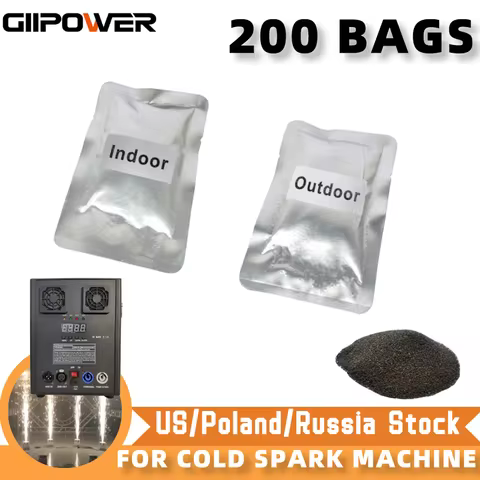 1- 200 bags Ti Powder 200g Cold Spark Machine 750W Fly case Dmx Cold Sparkular Firework Machine Cold