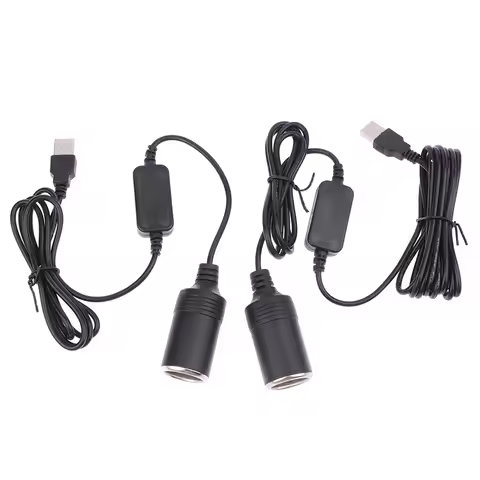 5V To 12V Car Recorder Power Cable USB Converter Power Adapter 35cm/60cm/1.2m/2m/3m Controller Plug 