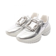 【二手】Roger Vivier Viv Run Light Strass Buckle 皮革女式運動鞋 - 二手