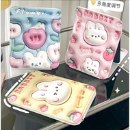 Mini edge-to-edge mirror with cute 3D bear and rabbit pattern LILA GUONG3D37