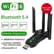 AX900 WiFi USB Adapter Bluetooth Dual-Band Antenna Network Receiver Dongle Driver-Free for Windows