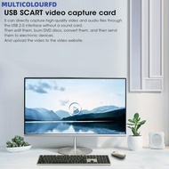 MULTICOLOURFD USB2.0 SCART Capture Card, Professional Support MPEG4/AVI Formats Game Video Capture C