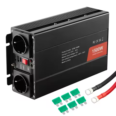 SucceBuy Modified Sine Wave Inverter 1500W / 3000W / 5000W Power Inverter for Home Devices Home Appl