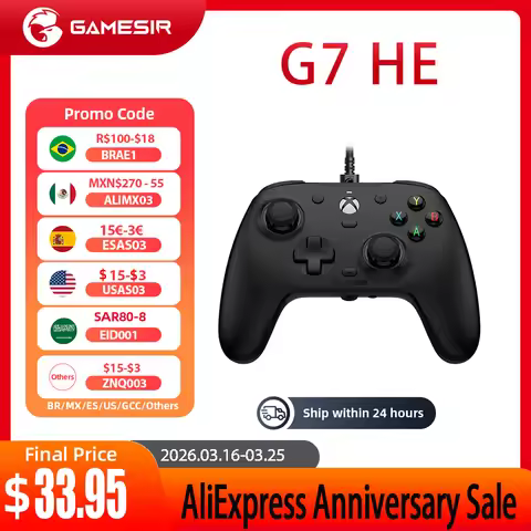 Original GameSir G7 HE Xbox Gaming Controller Hall Effect Gamepad for Xbox Series X, Xbox Series S, 