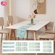 3Pcs / 4Pcs Table Runner Soft Table Cover Runner Decorative Dresser Runner Sea Printed Table Runner 