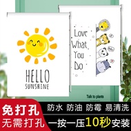 Bathroom Kitchen Bathroom Toilet Roller Blinds Blinds Perforation-Free Installation Blackout Window 