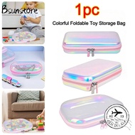 BSUNSTORE Transparent Laser Storage Box, Multifunctional Stack Combination Transparent Zipper Hard B
