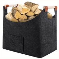 1 PC Pocket 44 * 31 * 40Cm Firewood Basket Toy Sorting Cloth Storage Basket Snack Storage Simple Han