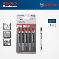 BOSCH T102H Jigsaw Blade Clean For PVC Cutting (5 Pcs) 2608667446
