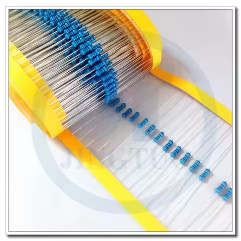 1000pcs/lot Metal Film Resistor 1/4Watt 0.25W 1.2/2.4/3.3/5.6/100/220/330/470/510/560/620/750/820/91