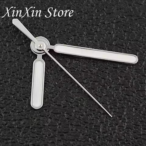 Silver Nautilus Needle C3 Luminous NH35 Watch Pointer Watch Hands Replacement Accessories Fit NH34 N