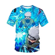 Cute style Naruto peripheral T-shirt Akasaki 3D printed summer unisex loose street casual top