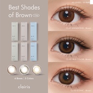 Clairis 1 Day (รวม SET สีน้ำตาล 3 รุ่น) สี Enhancing Brown True Brown Iconic Brown (6 กล่อง 30 คู่) 