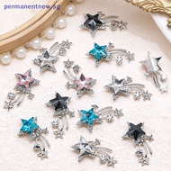 [pesg] 5PCS 3D  Alloy Meteor Star Nail Art Ch Jewelry Parts Accessories Glitter Nails Decoration Design Supplies Materials [sg]