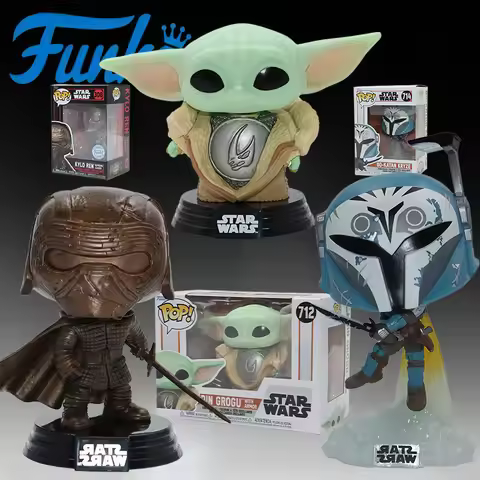 FUNKO POP Original FUNKO POP-Star Wars Anime Action Figures Toys for Boys Christmas Gift Collectible