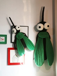 織布云麻麻原創設計蚊子立體抱枕客廳書房裝飾畫玩偶創意靠枕靠墊