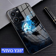 Softcase Glass Kaca VIVO Y35 - Casing hp VIVO Y35 [ S17 ].