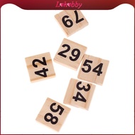 [Lohobby] 100 Pcs Wooden Number Tiles 1-100 Black Number   Blocks for Wedding Craft