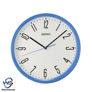Seiko Clock QHA011L QHA011 Decorator Blue Analog Quartz Standard Basic Wall Clock