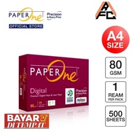 PaperOne A4 Paper 80gm 1 Ream (500 Sheets) HVS Paper