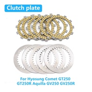 For Hyosung Comet GT250 GT250R Aquilla GV250 GV250R Motorcycle Clutch Friction Disc Steel Plate Kit 