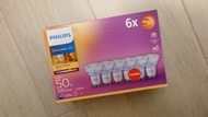 飛利浦 射燈膽(可調光) Philips WarmGlow 6 Pack Dimmable [GU10] LED Light Bulbs