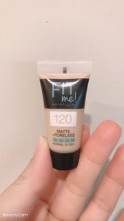 全新未拆封 MAYBELLINE 媚比琳 FIT ME 粉底液 #120 5ml