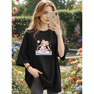 2Y777 [AIYOU] M-5XL Tshirt Women Tshirt Plus Size T shirt Crop Top T shirt Clothes Summer Girls High