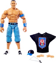 Mattel WWE John Cena Top Picks Elite Collection Action Figure with Entrance Shirt, 6-inch Posable Co