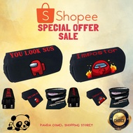 [PCSS]- New Among Us Canvas pencil box Cartoon Design Student Pencil Case Stationery Box pencil Gift