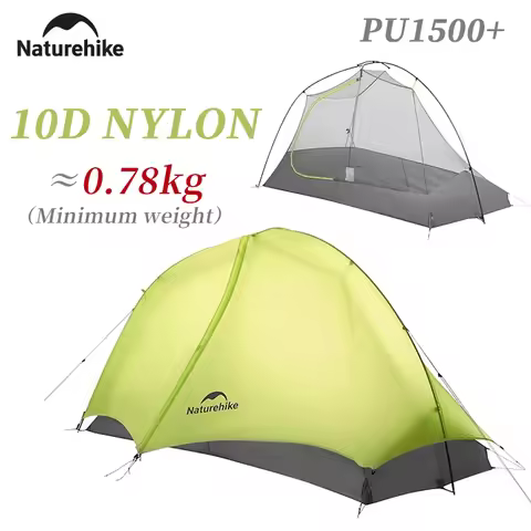 Naturehike Camping Tent Star Trail EXT Ultralight 10D Nylon 1 Person Tent Outdoor Hiking Backpacking