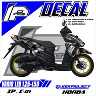 Decal VARIO LED 125-150 - Sticker Decal Variation List HONDA VARIO LED 125-150 Design IP Striping1 I