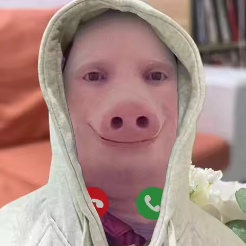 Interesting 3D Printed Seamless Mask John Pork Smiling Cosplay Facial Mask Party Cosplay Props